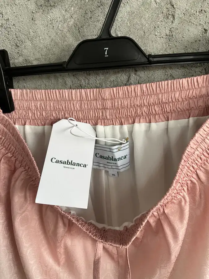 Casablanca 2023SS Logo Print Silk Shorts