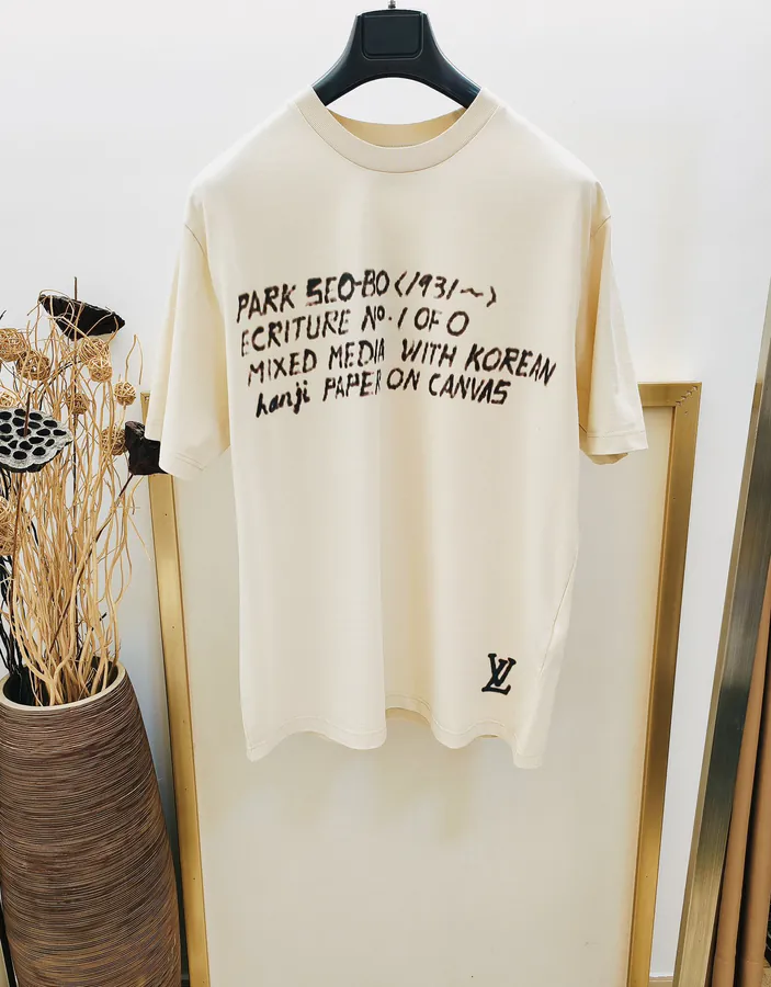 1V X Park Seo Collaboration Cotton Print Half Sleeve T Shirt