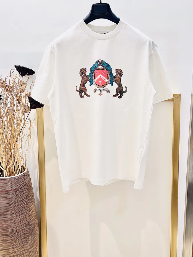 Louis Vuitton Latest Rottweiler Print T Shirt Unisex