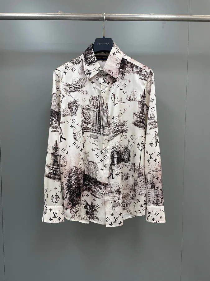 Lujia New Collection Mulberry Silk Long Sleeve Shirt