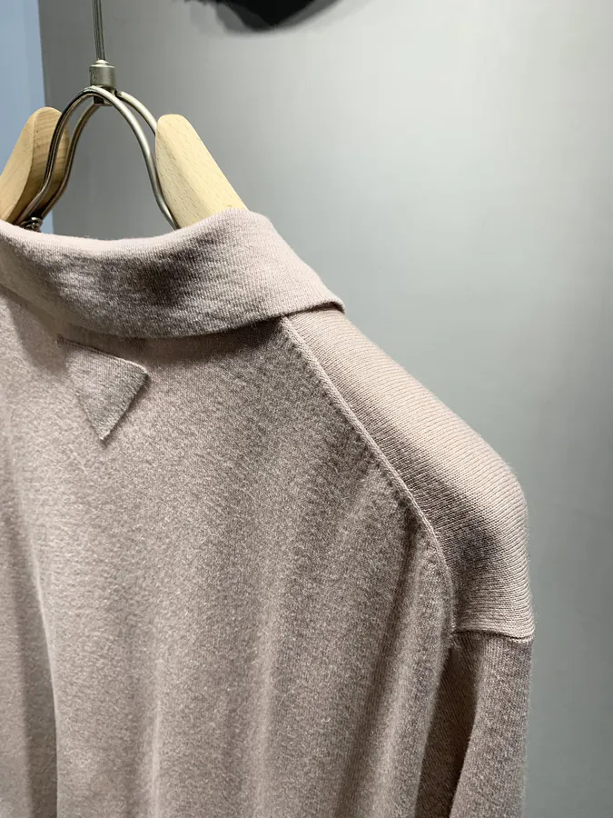P205 PRD Embellished Wool Blend Polo Shirt