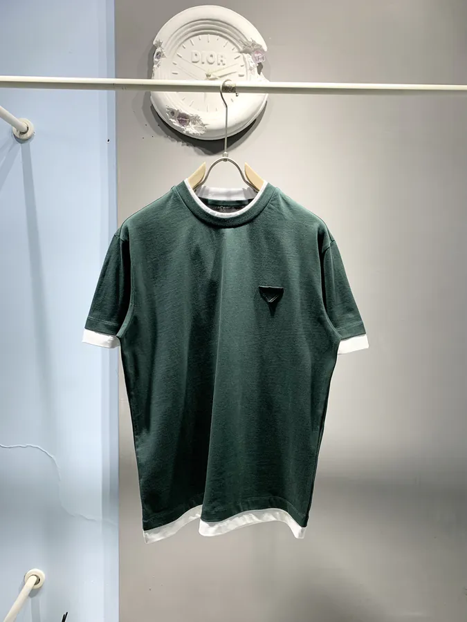 P145 PRD Double Layered Contrasting T Shirt