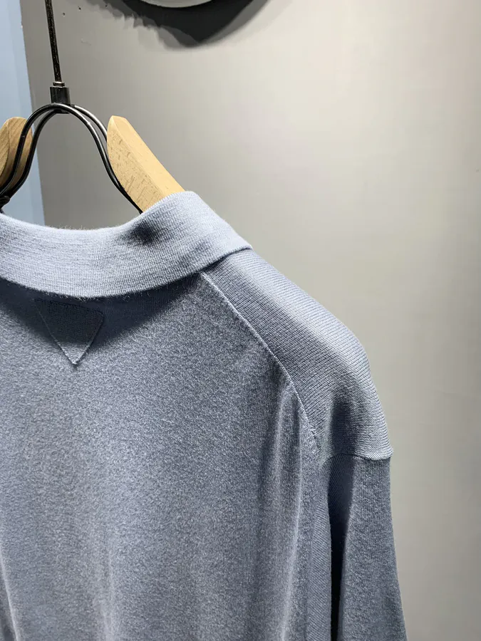 P205 PRD Embellished Wool Blend Polo Shirt