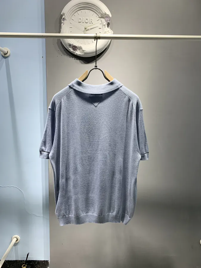 P205 PRD Embellished Wool Blend Polo Shirt