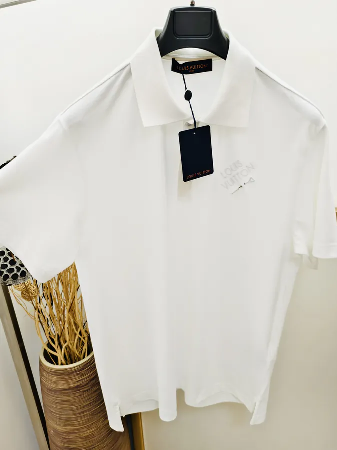 Louis Vuitton Cotton Twill Logo Embroidered Polo Shirt