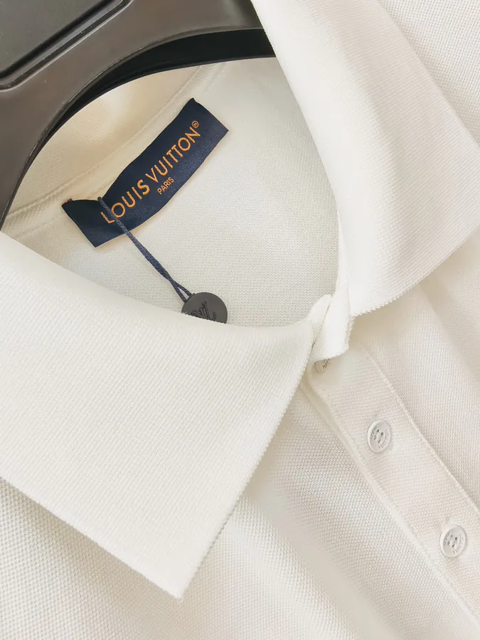 Louis Vuitton Cotton Twill Logo Embroidered Polo Shirt