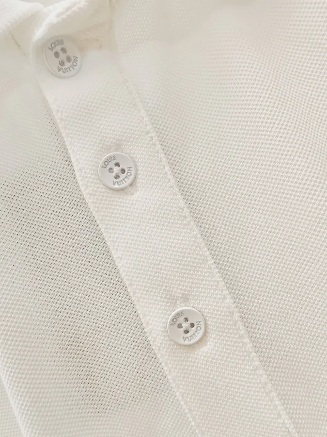Louis Vuitton Cotton Twill Logo Embroidered Polo Shirt