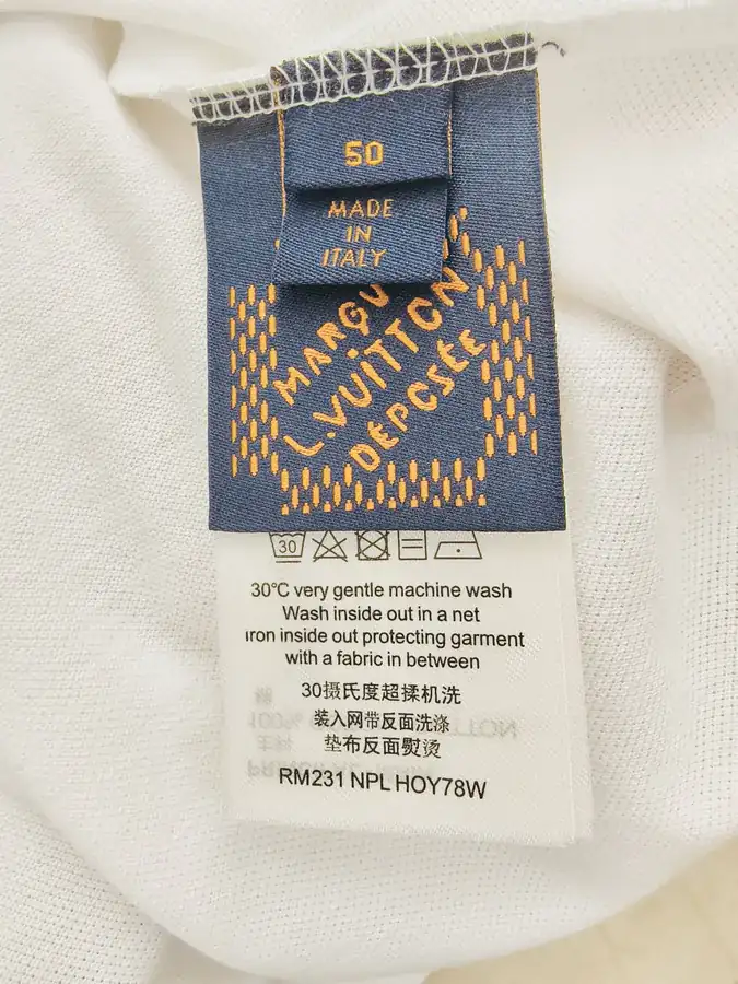 Louis Vuitton Cotton Twill Logo Embroidered Polo Shirt