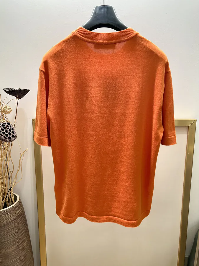 Louis Vuitton Classic Knit T Shirt with Colorful Embroidery