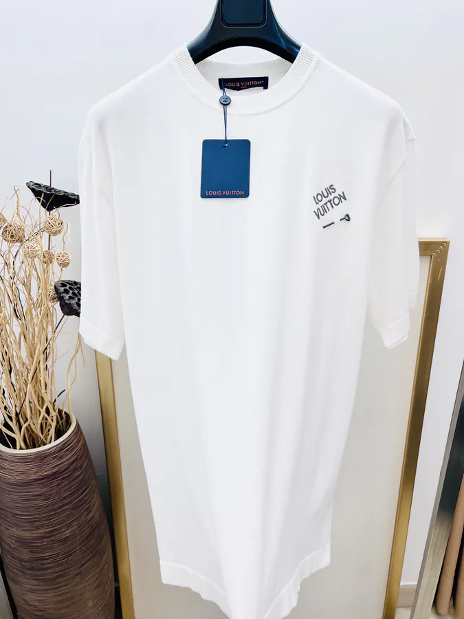 Louis Vuitton Classic Knit T Shirt with Colorful Trim