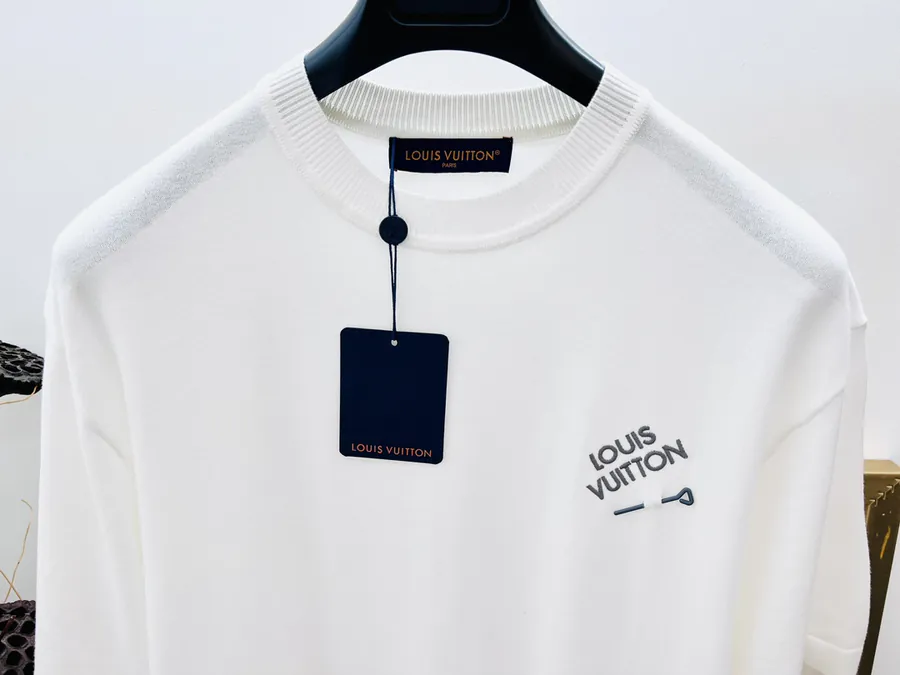 Louis Vuitton Classic Knit T Shirt with Colorful Trim