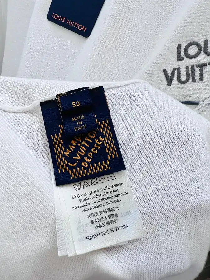 Louis Vuitton Classic Knit T Shirt with Colorful Trim