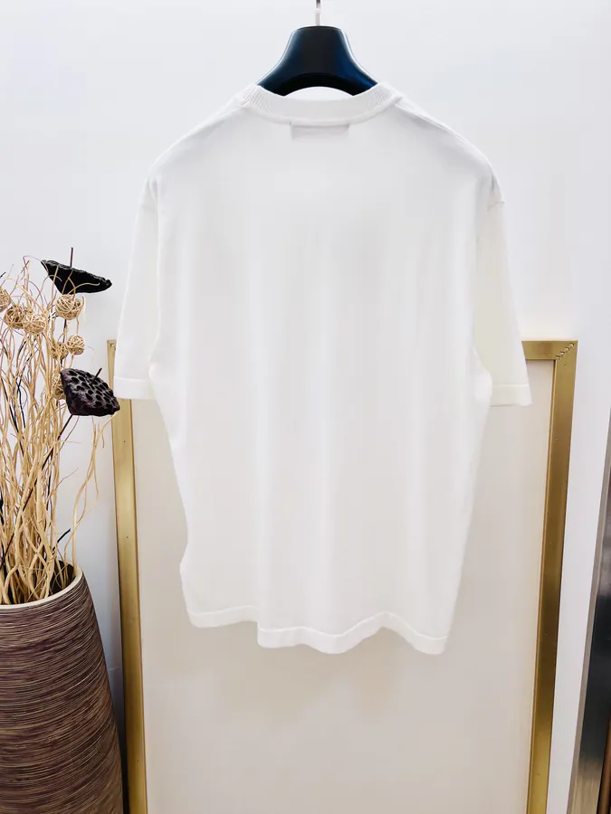 Louis Vuitton Classic Knit T Shirt with Colorful Trim