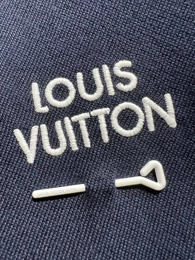 Louis Vuitton Classic Knit T Shirt with Colorful Embroidery