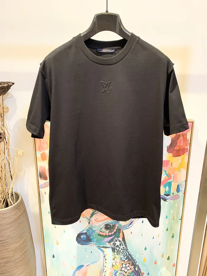 Louis Vuitton T Shirt Slim Fit, 1V Logo, Unisex