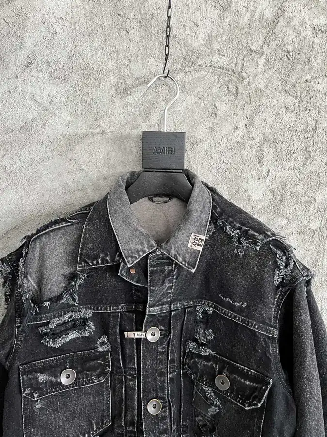 Maison Mihara Yasuhiro SS Autumn Winter New Double Layer Ripped Denim