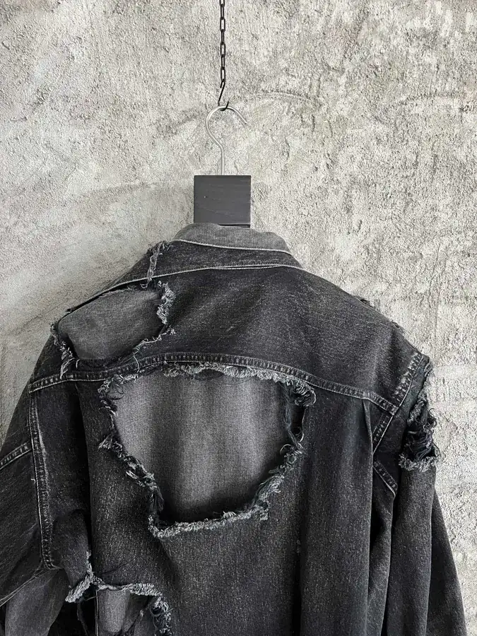 Maison Mihara Yasuhiro SS Autumn Winter New Double Layer Ripped Denim