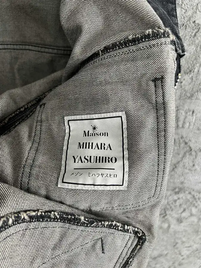 Maison Mihara Yasuhiro SS Autumn Winter New Double Layer Ripped Denim