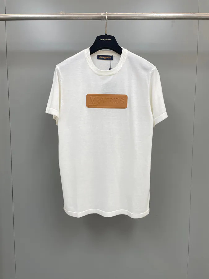 New Design Embossed Leather Patch Short Sleeve from Lu Jia