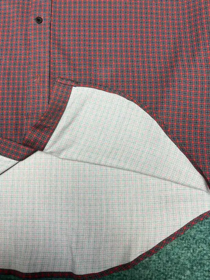 25ss New Grade Robe Red Fluid Linen Shirt