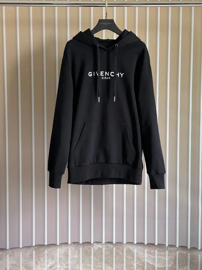 P240 G V C Hoodie with Reverse Letter Print