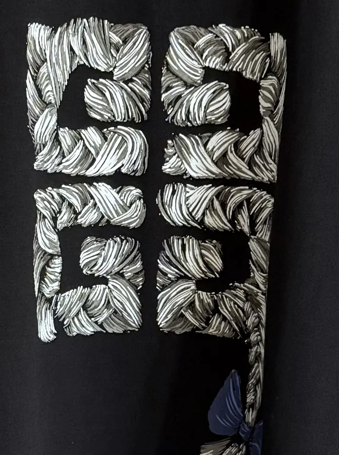 P170 G V C T Shirt Black Braided Straps