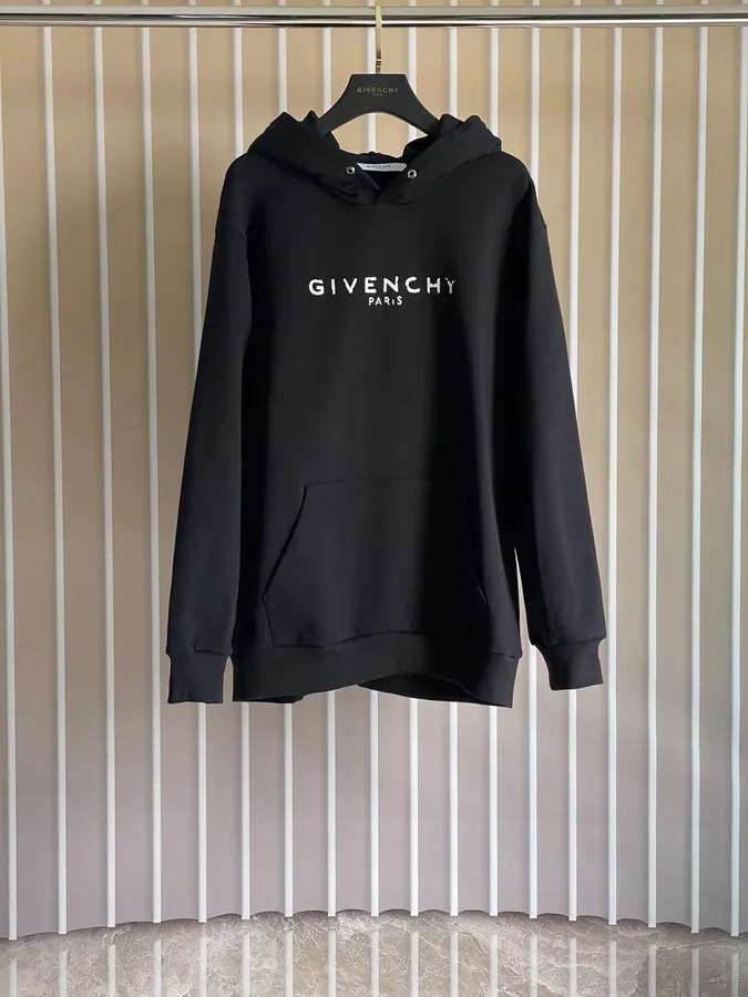 P230 G V C Hoodie with Ripped Lettering One Size