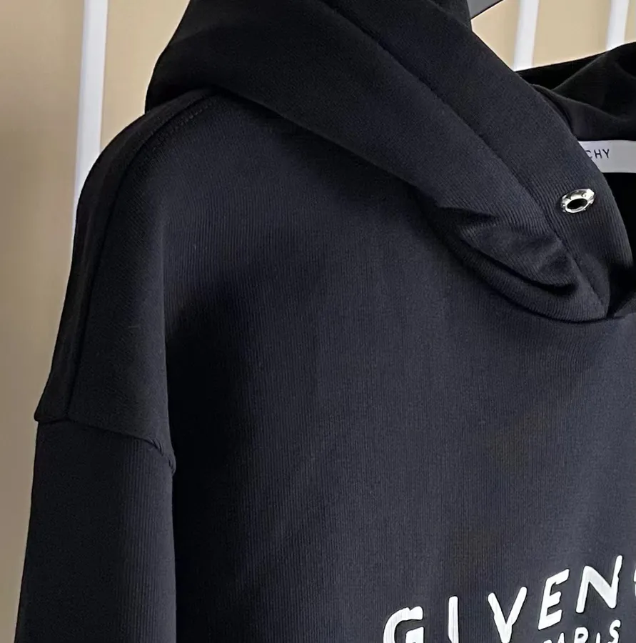 P230 G V C Hoodie with Ripped Lettering One Size