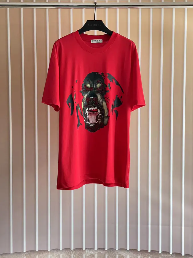 P170 G V C T Shirt with Diamond Dog Head