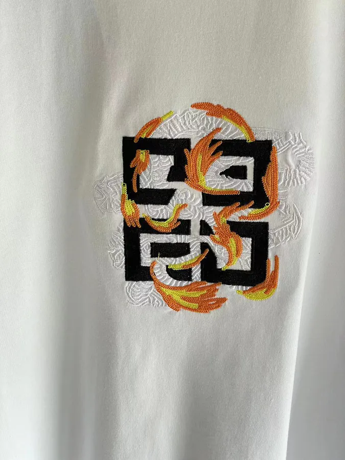 P170 G V C T Shirt with Dragon Embroidery One Size