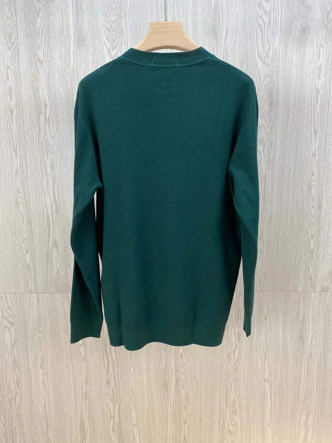 LW Spring 2025 New Collection Green Cashmere Knit Sweater