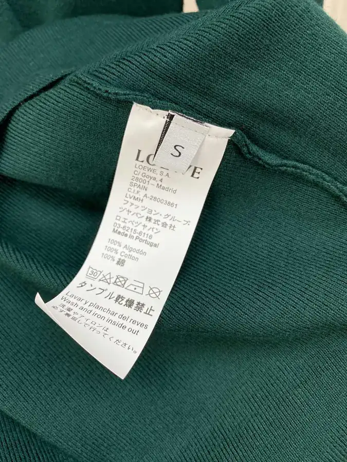 LW Spring 2025 New Collection Green Cashmere Knit Sweater