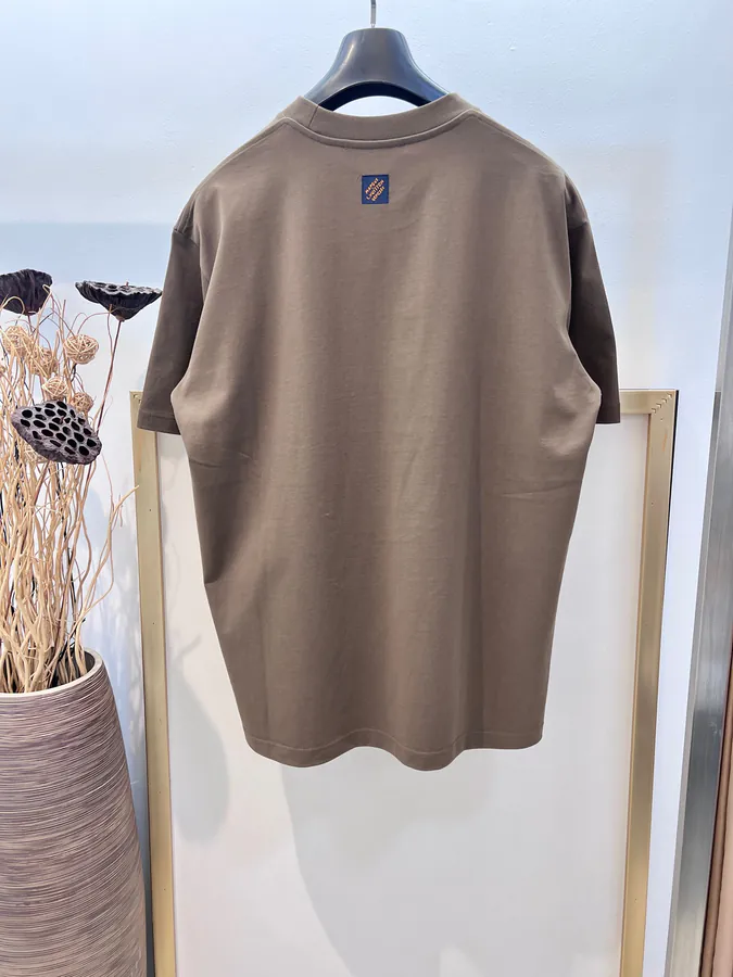 2025FW Early Spring Men's and Women's Cotton Print Sequin Half Sleeve T Shirt