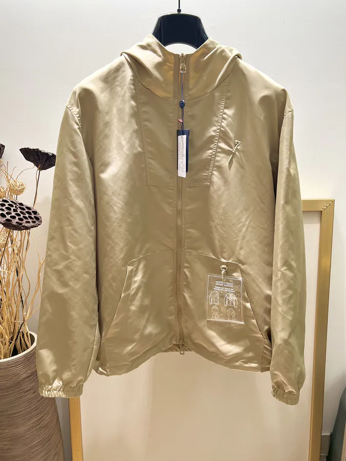 1V Louis Vuitton Monogram Waterproof Hoodie