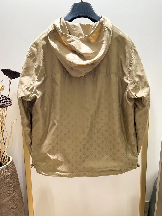 1V Louis Vuitton Monogram Waterproof Hoodie