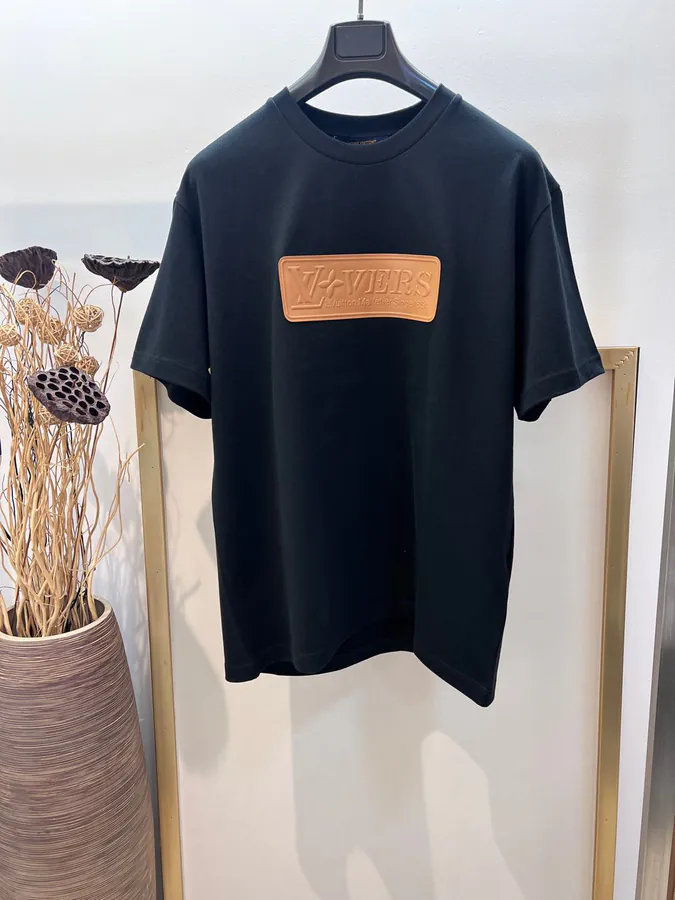 Louis 2025FW Early Spring Premium Cotton Letter Print Half Sleeve T Shirt