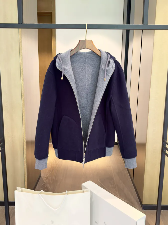Brunello Cucinelli Double Face Cashmere Hoodie