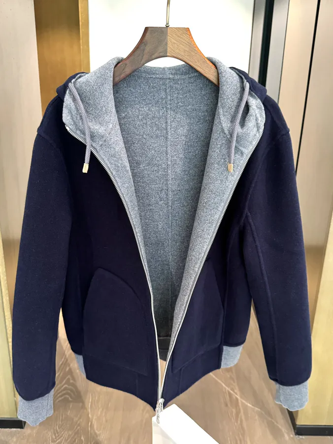 Brunello Cucinelli Double Face Cashmere Hoodie