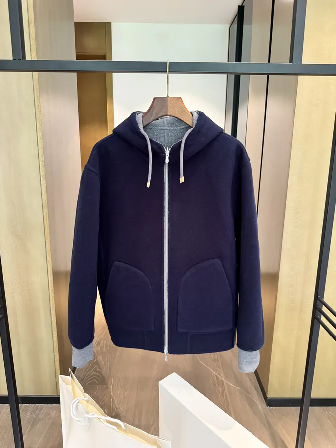 Brunello Cucinelli Double Face Cashmere Hoodie
