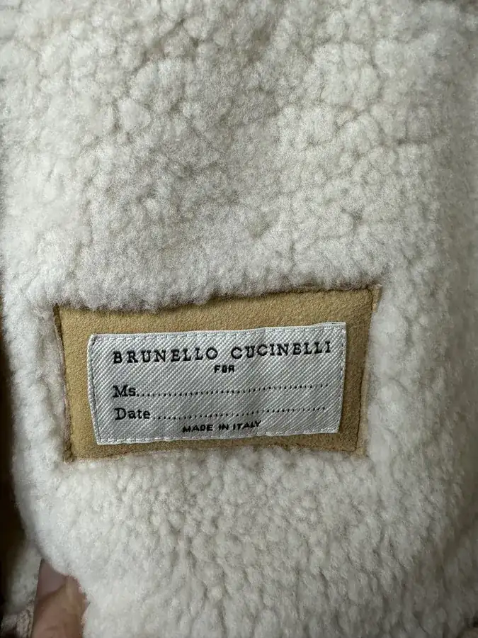 Brunello Cucinelli Vintage Leather and Fur Jacket