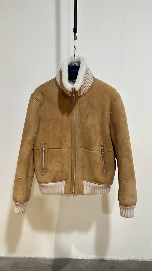 Brunello Cucinelli Men's Fur Lined Flight Jacket