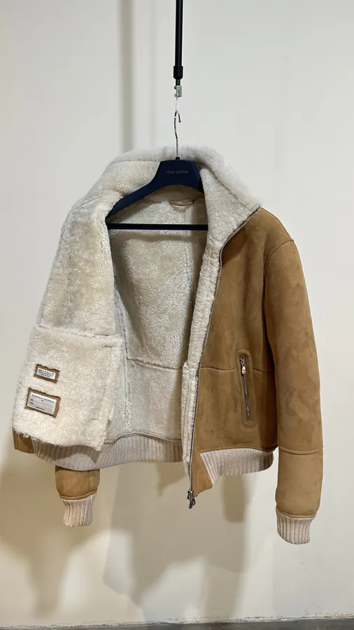 Brunello Cucinelli Men's Fur Lined Flight Jacket