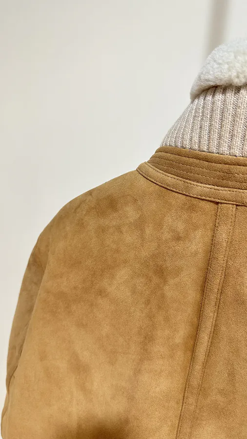 Brunello Cucinelli Men's Fur Lined Flight Jacket
