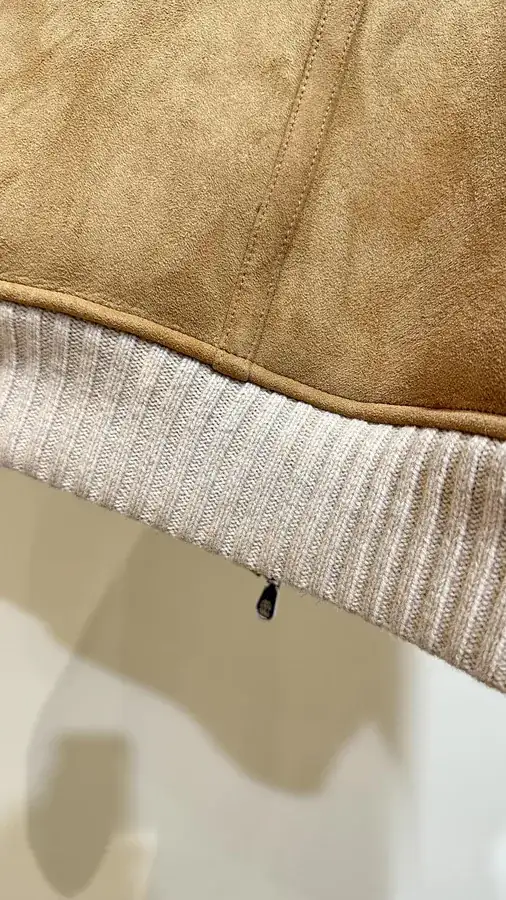 Brunello Cucinelli Men's Fur Lined Flight Jacket