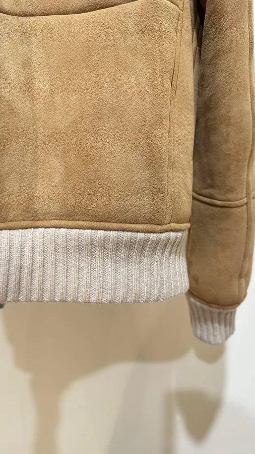 Brunello Cucinelli Men's Fur Lined Flight Jacket