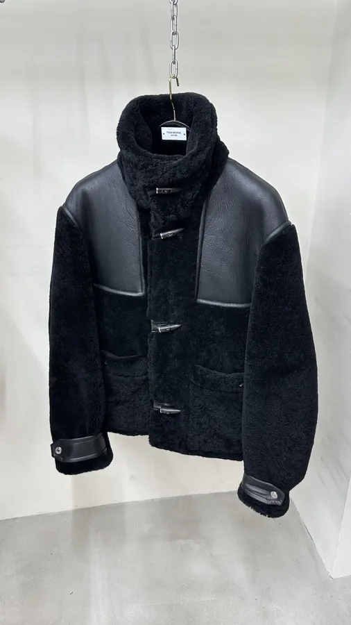 Hermes Men's New Autumn 2023 16W Black Grained Calfskin Jacket