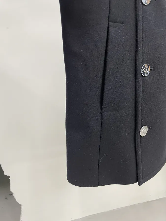Balmain Double Breasted Cap Sleeve Sailor Bag