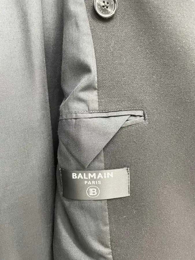 Balmain Double Breasted Cap Sleeve Sailor Bag