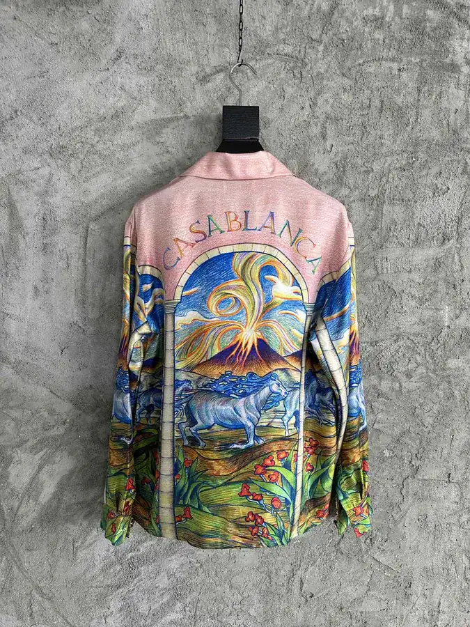 Casablanca 2023SS Silk Print Shirt with Horse Pattern