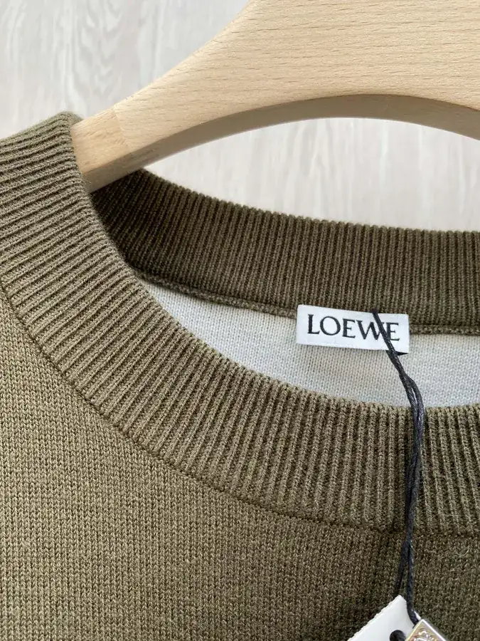 LW Gold Brown Camel Classic Logo Couple Sweater